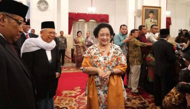 Mantan Presiden RI Megawati dan SBY, Hadiri Upacara HUT Kemerdekan di Istana