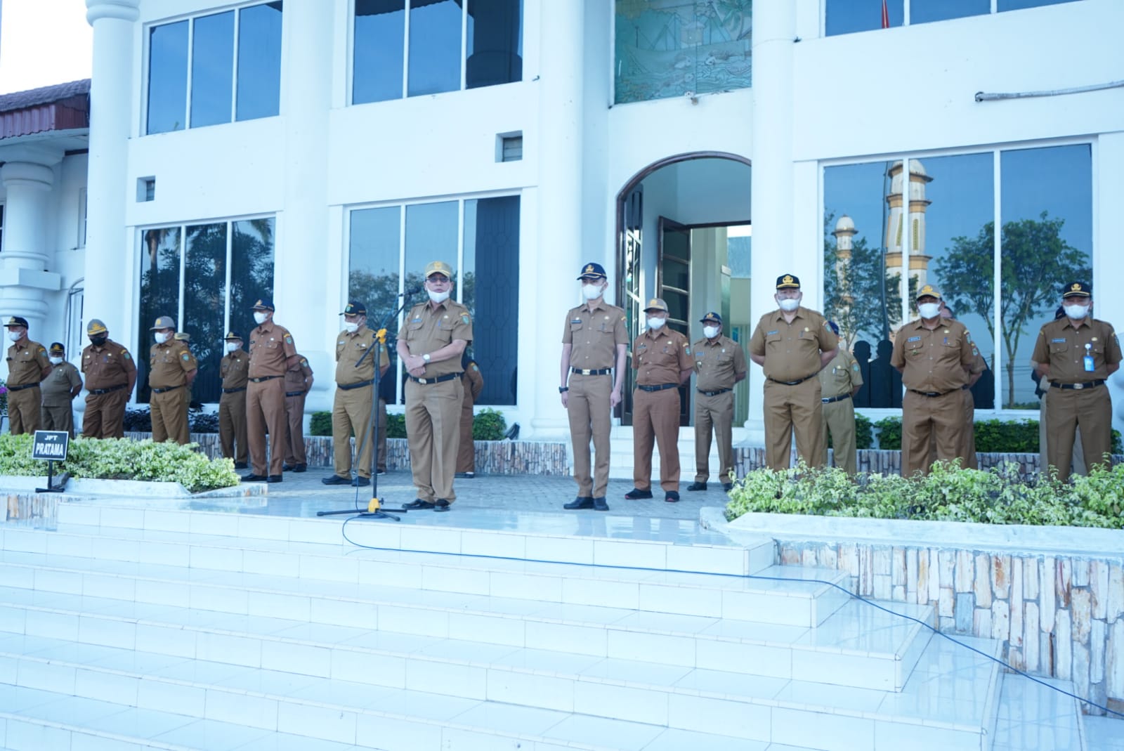 Pemkab Asahan Gelar Apel Gabungan, Sekda Asahan Minta Jajaran Segera Lakukan Kegiatan Sesuai APBD