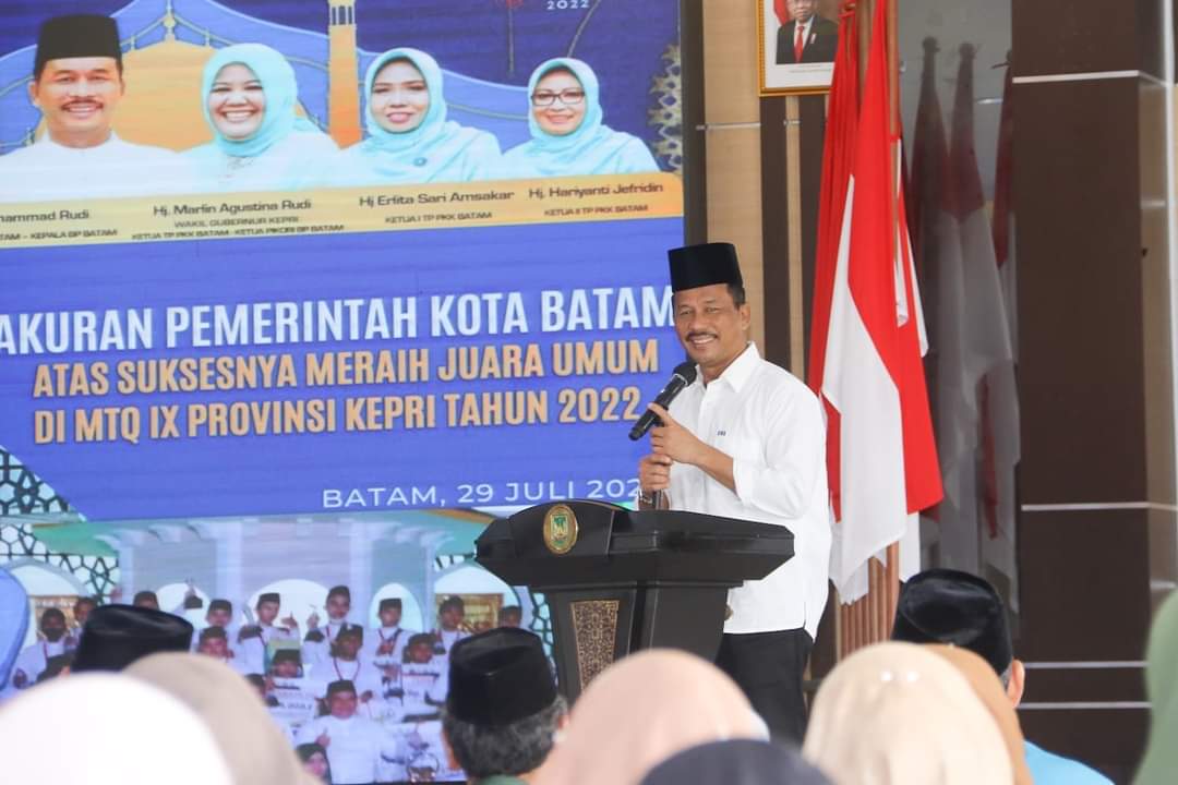 Sukses Juarai MTQ Kepri Kafilah Terima Bonus, Rudi Kami Dorong Semangat Anak Anak Belajar Al-Quran