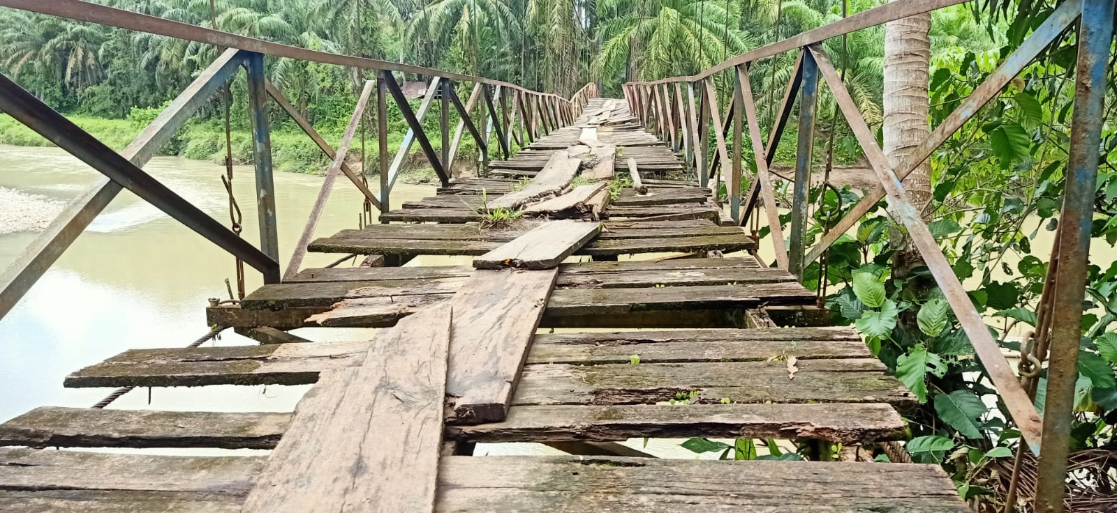 Jembatan Rusak Parah, Warga Tanjung Aur 2 Minta Pemda Bengkulu Selatan Bangun Kembali