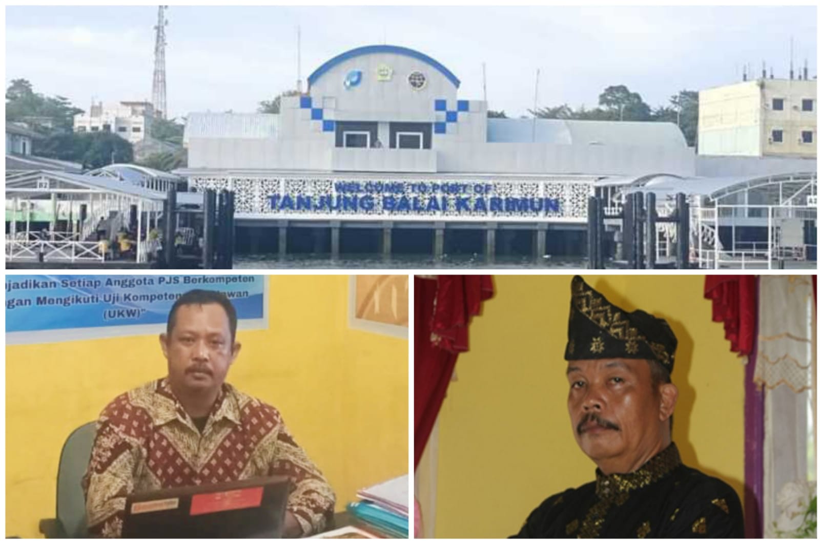 DPC PJS Karimun Apresiasi Datuk Azman Zainal Berangkatkan Penumpang di Pelabuhan Internasional Karimun