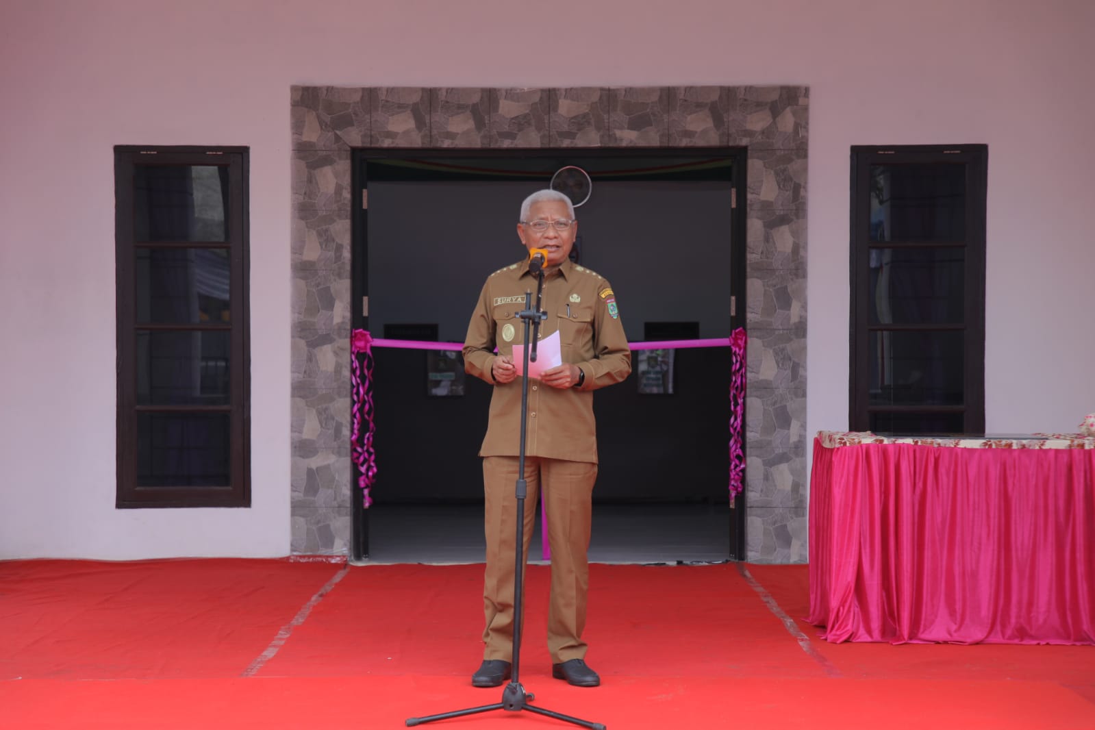 Gedung Kantor Kecamatan Pulau Rakyat Diresmikan Langsung Oleh Bupati Asahan