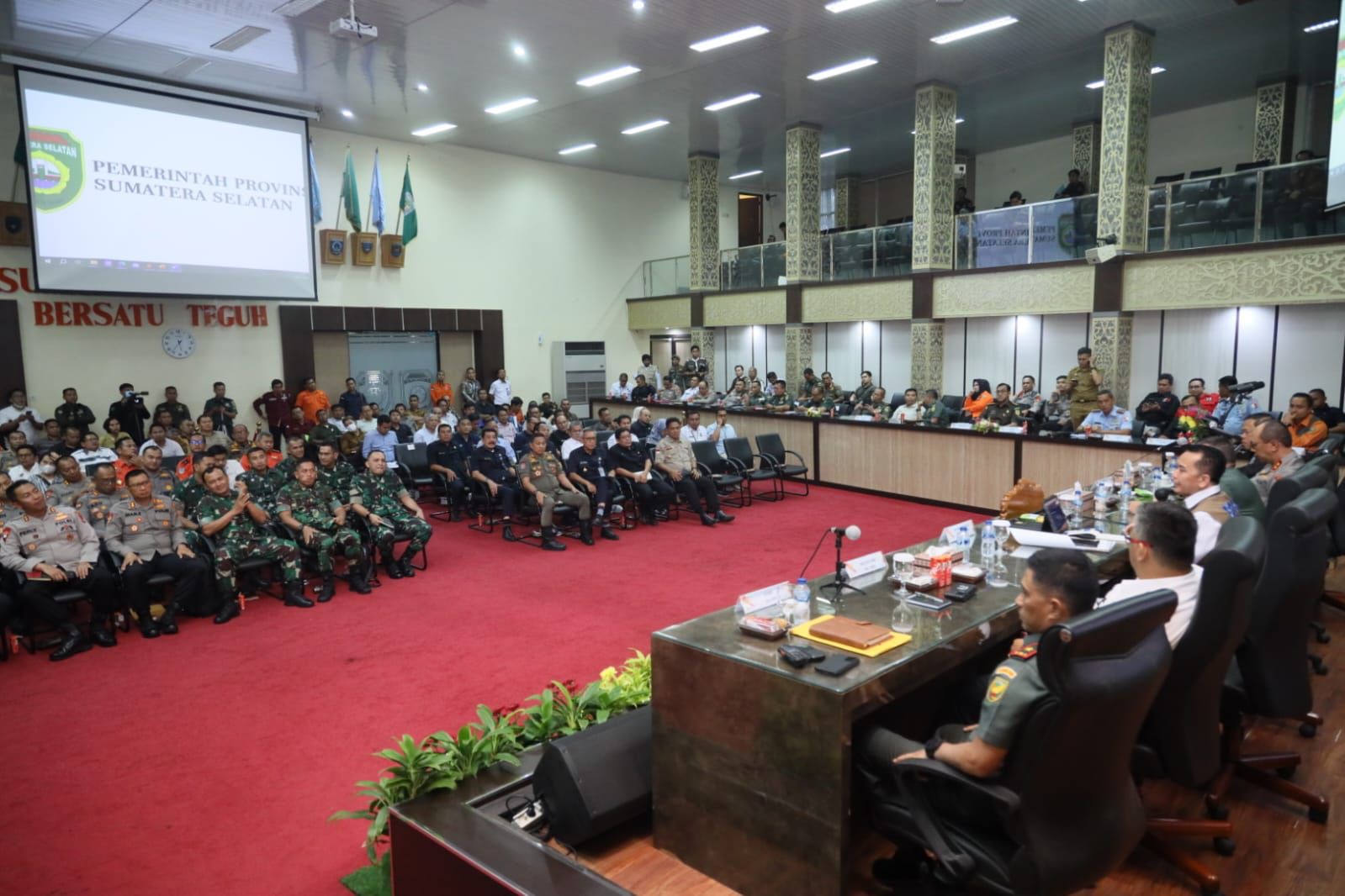 Pj Gubernur Sumsel dan Forkopimda Kumpulkan Bupati/Walikota dan Forkopimda Kabupaten/Kota Bahas Karhutla