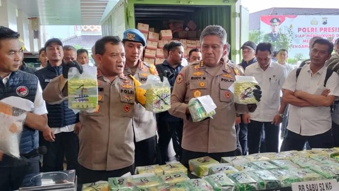 Polda Jateng Amankan  52 Kg Sabu dan Ribuan Butir Ekstasi Diamankan