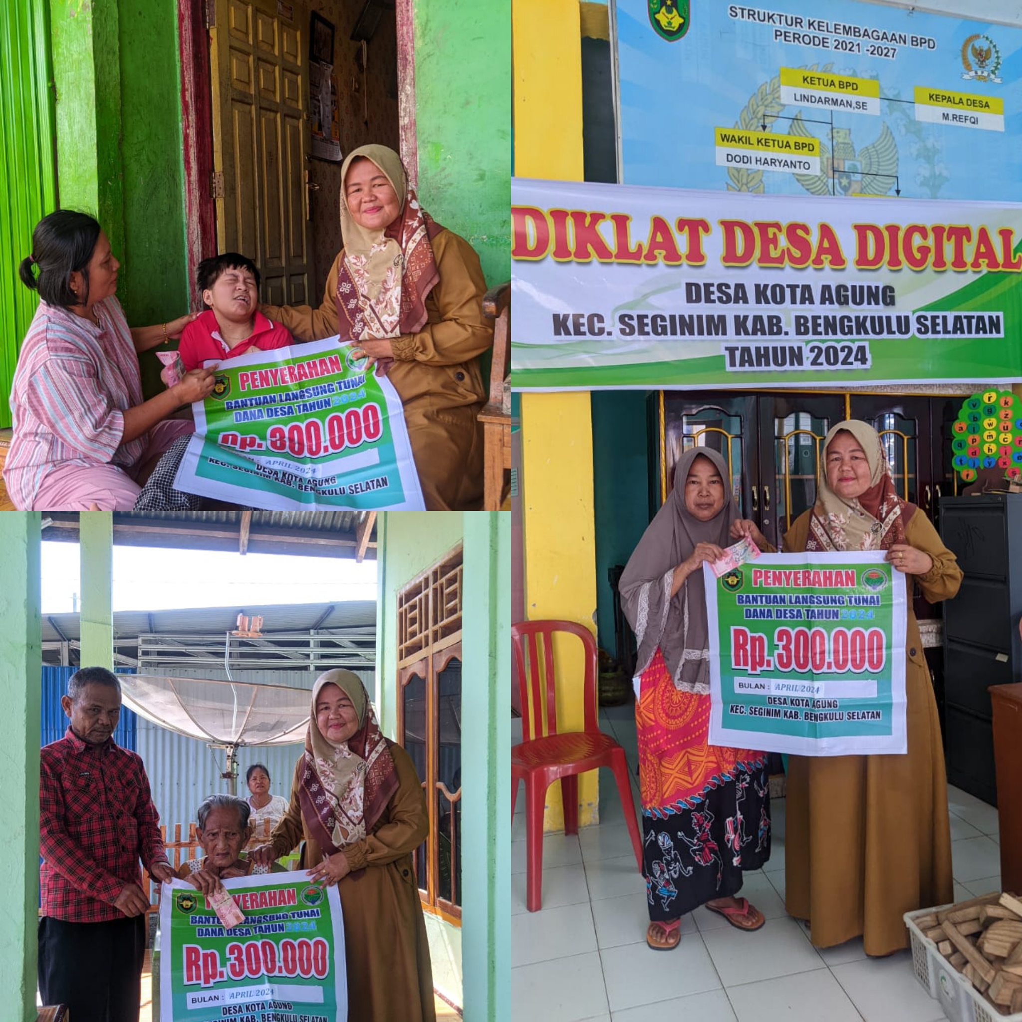 Pemdes Kota Agung Salurkan BLT-DD Tahap Ke Empat