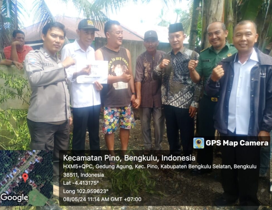 Titik Nol Pemasangan Dan Pembanguan Tiang Listrik Desa Gedung Agung
