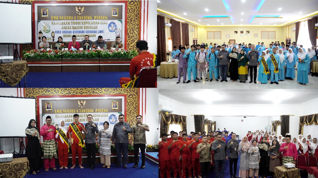 Kunjungi SMKN 4 dan SMAN 4 Kota Tanjungpinang, Tim JMS Kejati Kepri Menuai Astusias Para Siswa