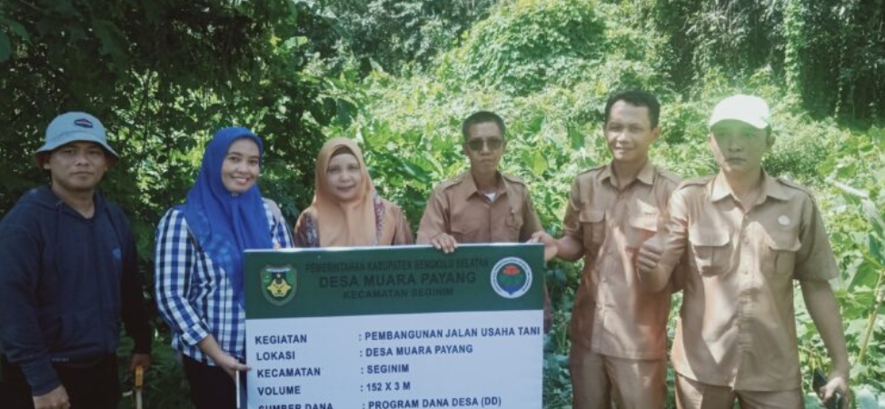 Pemdes Muara Payang Laksanakan Pengukuran Titik Nol Pembanggunan