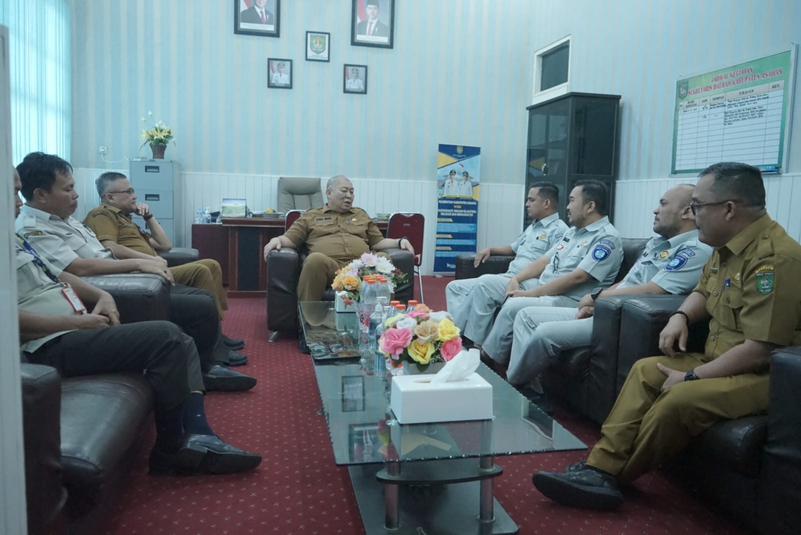 UPT Jasa Raharja Perwakilan Asahan Silaturahmi dengan Pemerintah Kabupaten Asahan