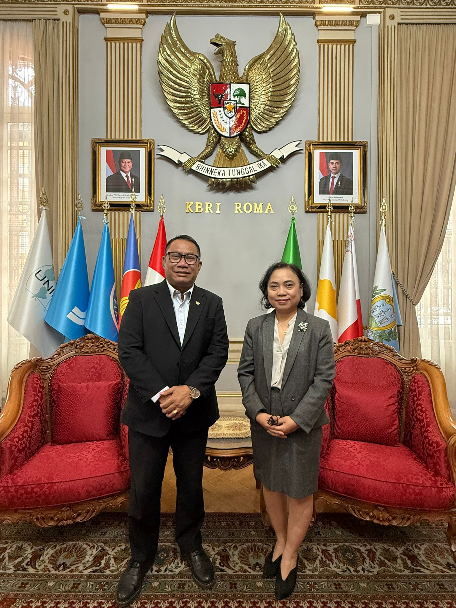 Fary Djemy Francis Temui Adm KBRI Roma, Bahas Peluang Investasi dan Rencana Pengembangan Batam