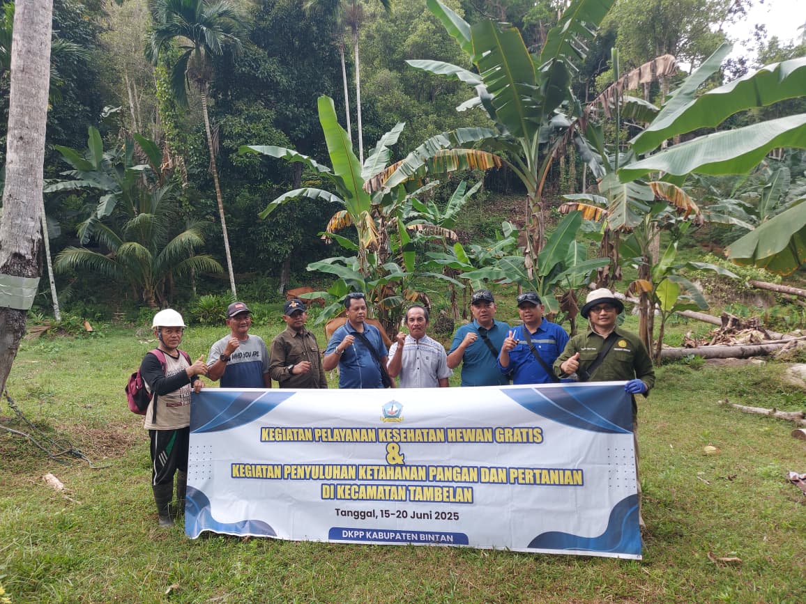 Kunker Bupati Bintan ke Tambelan, DKPP Berikan Penyuluhan dan Layanan Langsung bagi Petani dan Peternak