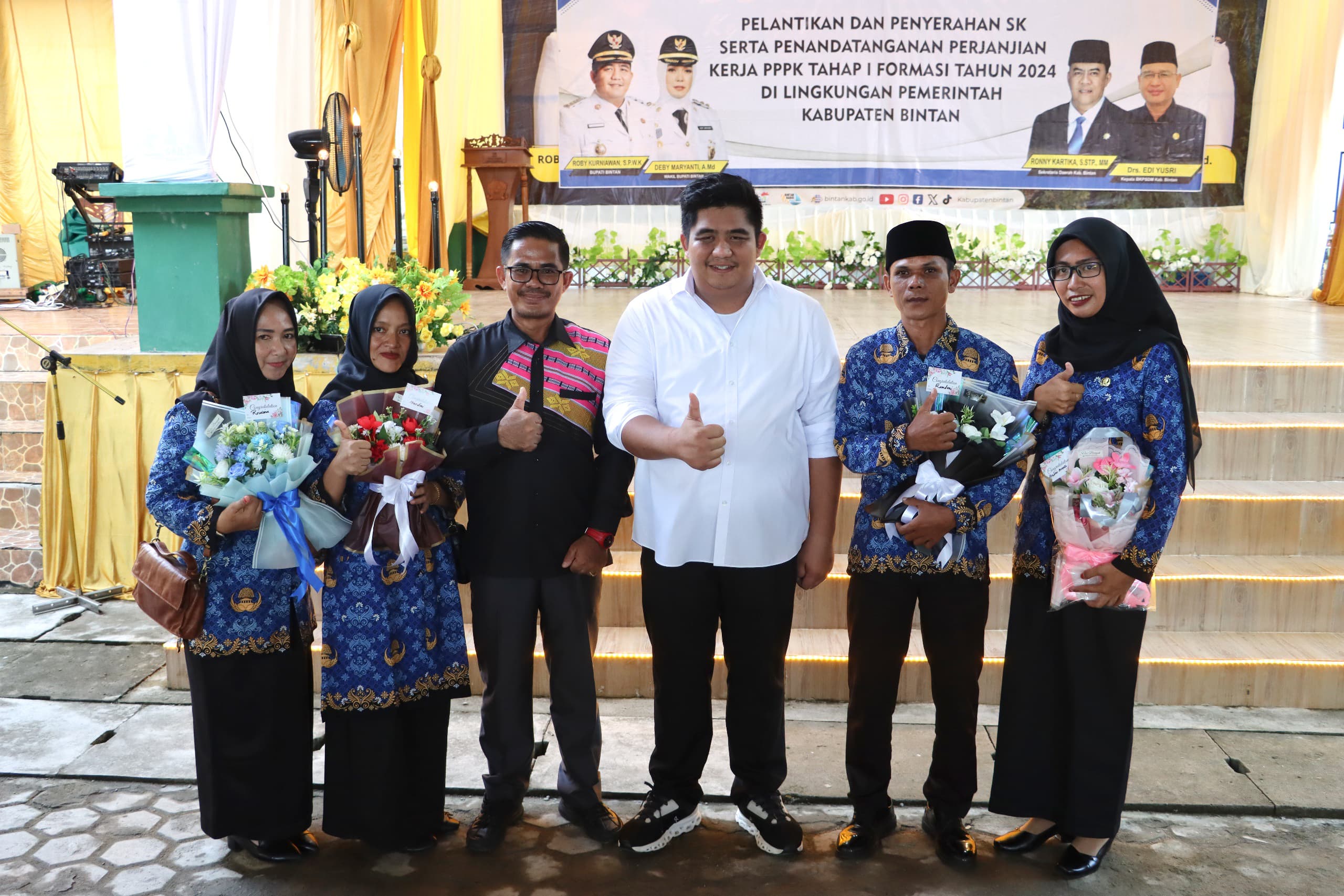 Bupati Roby Lantik 53 PPPK Tahap I 2024 di Lingkup Kecamatan Tambelan