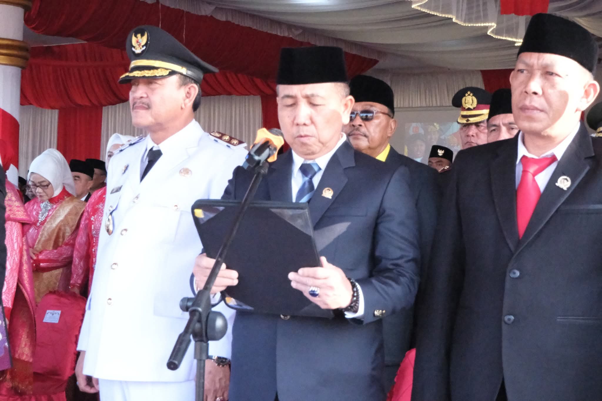Pimpinan dan Anggota DPRD Bengkulu Selatan Ikuti Rangkaian Acara Puncak HUT ke-80 RI