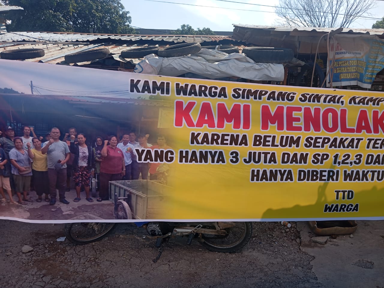 Warga Simpang Sintai Minta Keadilan: Penggusuran Tanpa Kepastian Hukum dan Kompensasi Layak Harus Ditunda