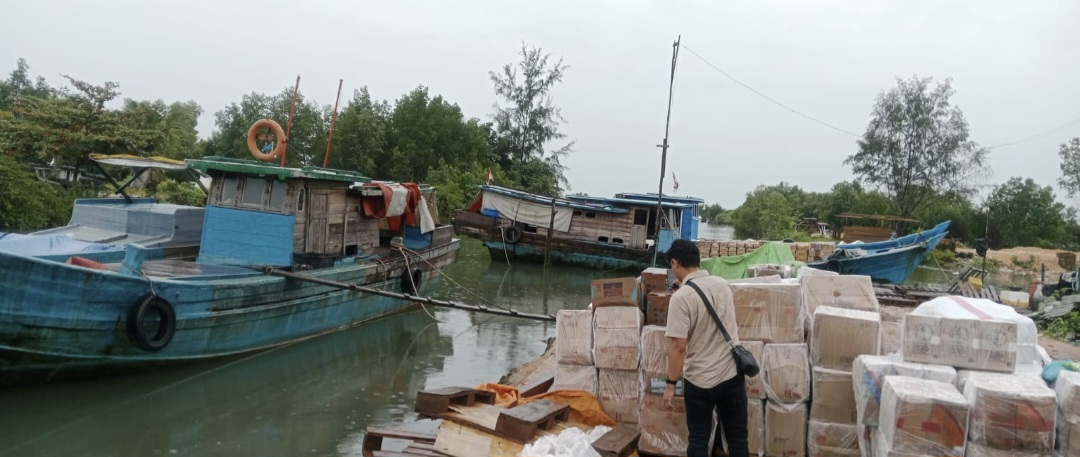 Bea Cukai Batam Ambil Alih Penanganan Tiga Kapal Ilegal yang Diamankan Kodim 0316