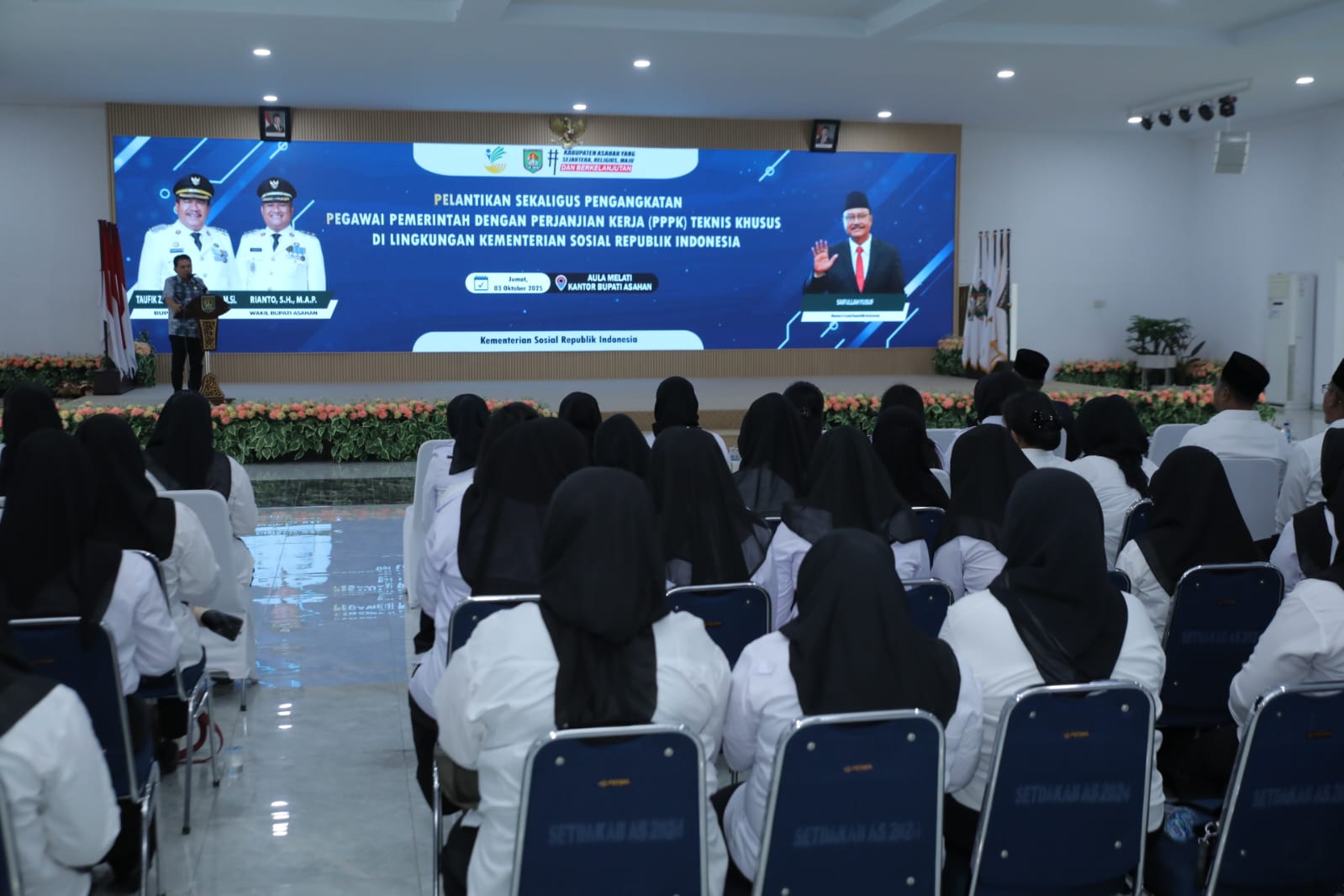 PPPK Asahan Siap Mengabdi, Ikuti Pelantikan Serentak Daring Kemensos RI