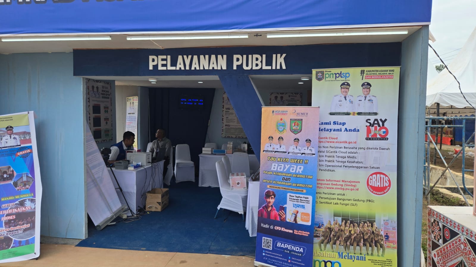 Stand Pemkab Asahan Sediakan Pelayanan Publik di PSBD ke-VI Tahun 2025