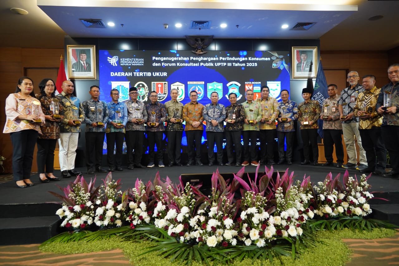 Jadi Daerah Tertib Ukur Tingkat Nasional, Bintan Raih Penghargaan Perlindungan Konsumen dari Kemendag RI
