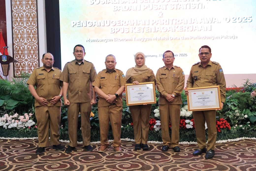 Bintan Raih Peringkat Pertama Kategori Kabupaten/Kota se-Kepri di Ajang Paritrana Award 2025