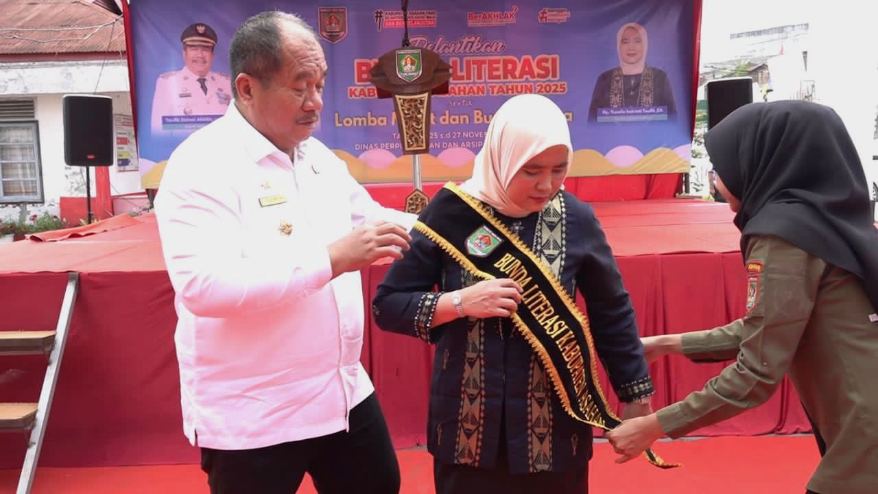 Bupati Asahan Lantik Bunda Literasi dan Buka Lomba Minat Baca 2025