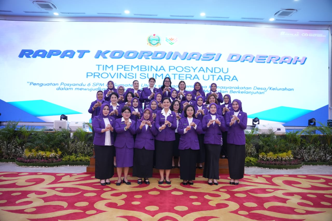 Ketua TP Posyandu Asahan Hadiri Rakorda Sumut