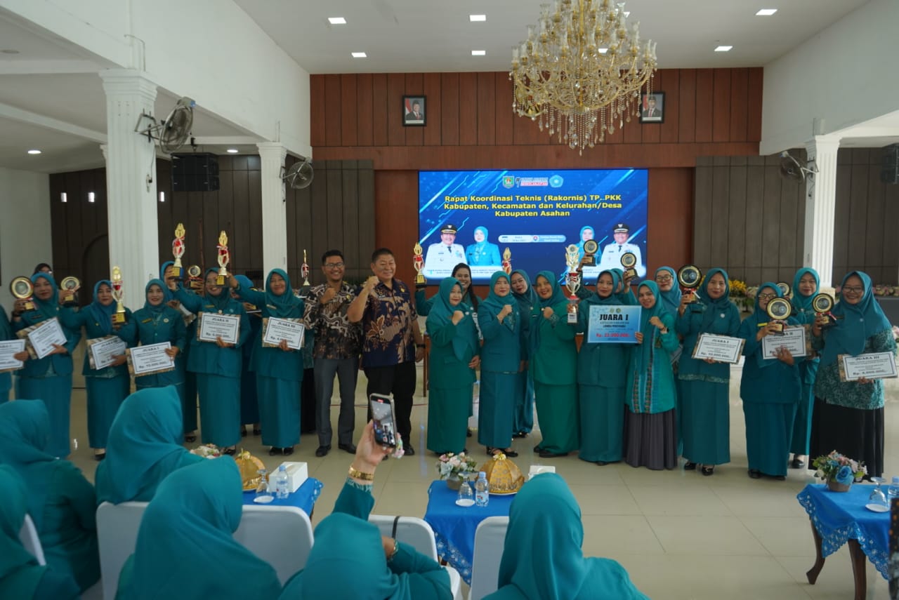 Rakornis TP PKK Kabupaten Asahan Perkuat Koordinasi dan Apresiasi Desa Berprestasi 2025