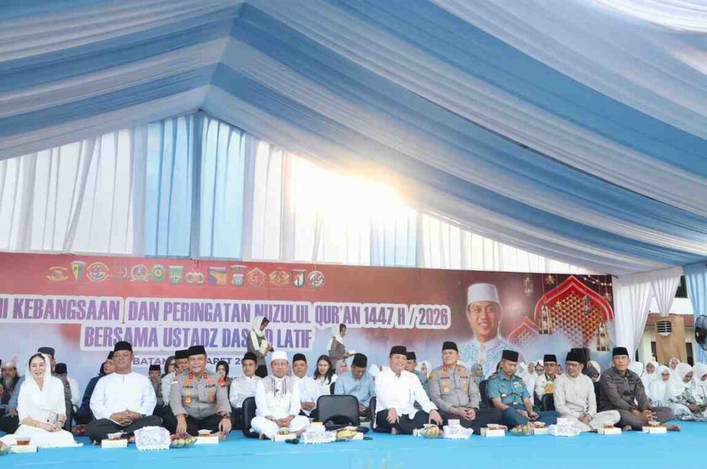 Ketua DPRD Batam Hadiri Silaturahmi Kebangsaan dan Nuzulul Qur’an di Polresta Barelang