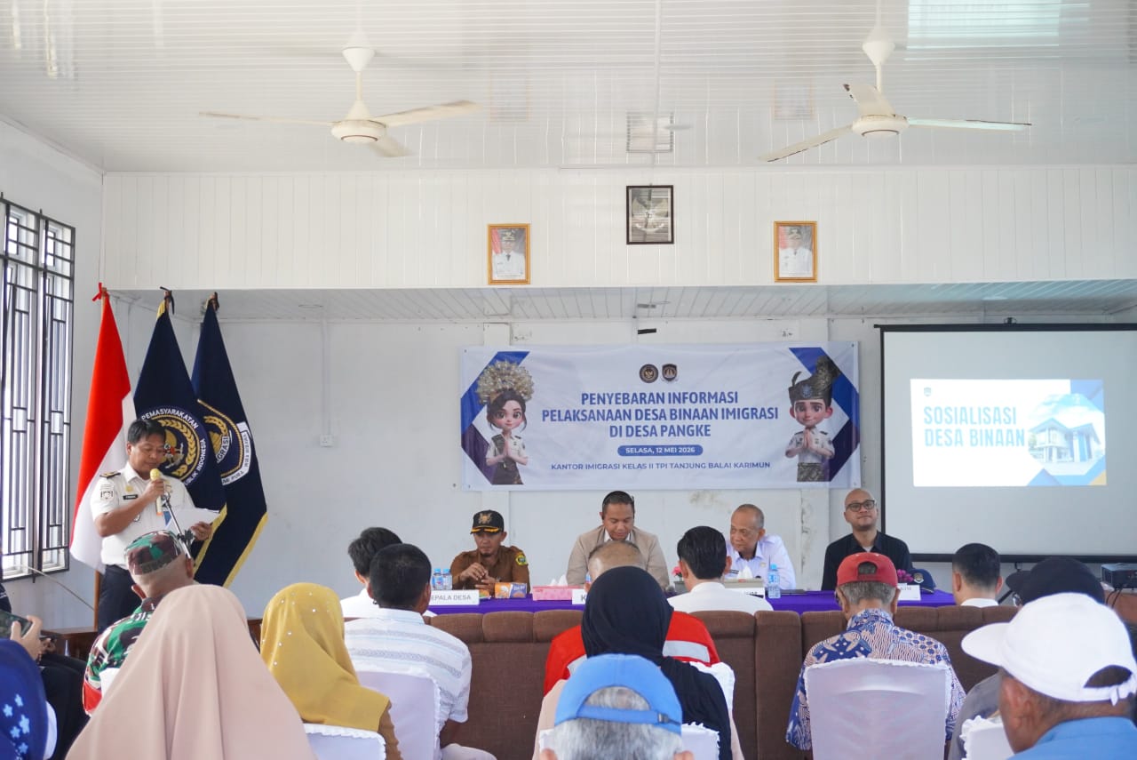 Imigrasi Tanjung Balai Karimun Turun ke Desa Pangke, Edukasi Warga Cegah TPPO dan Pekerja Migran Ilegal