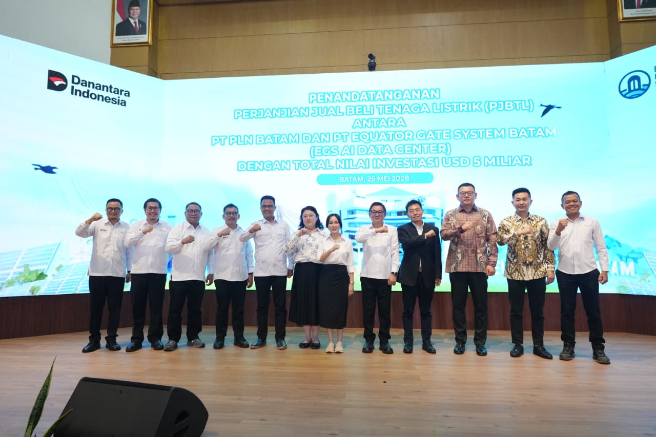 PLN Batam Dukung Investasi Rp88 Triliun EGS AI Data Center di Batam
