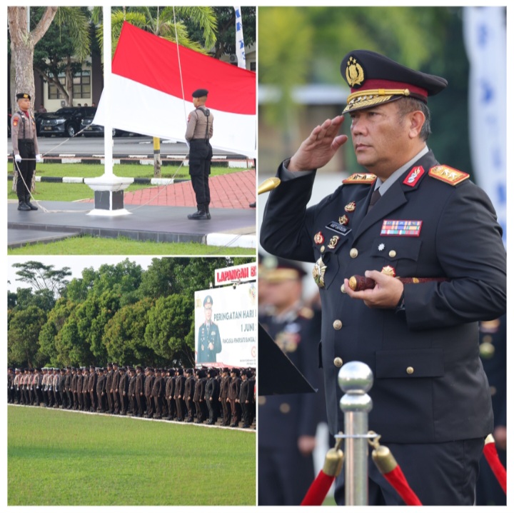 Kapolda Kepri Pimpin Upacara Hari Lahir Pancasila 2026, Ajak Personel Polri Perkuat Persatuan dan Toleransi